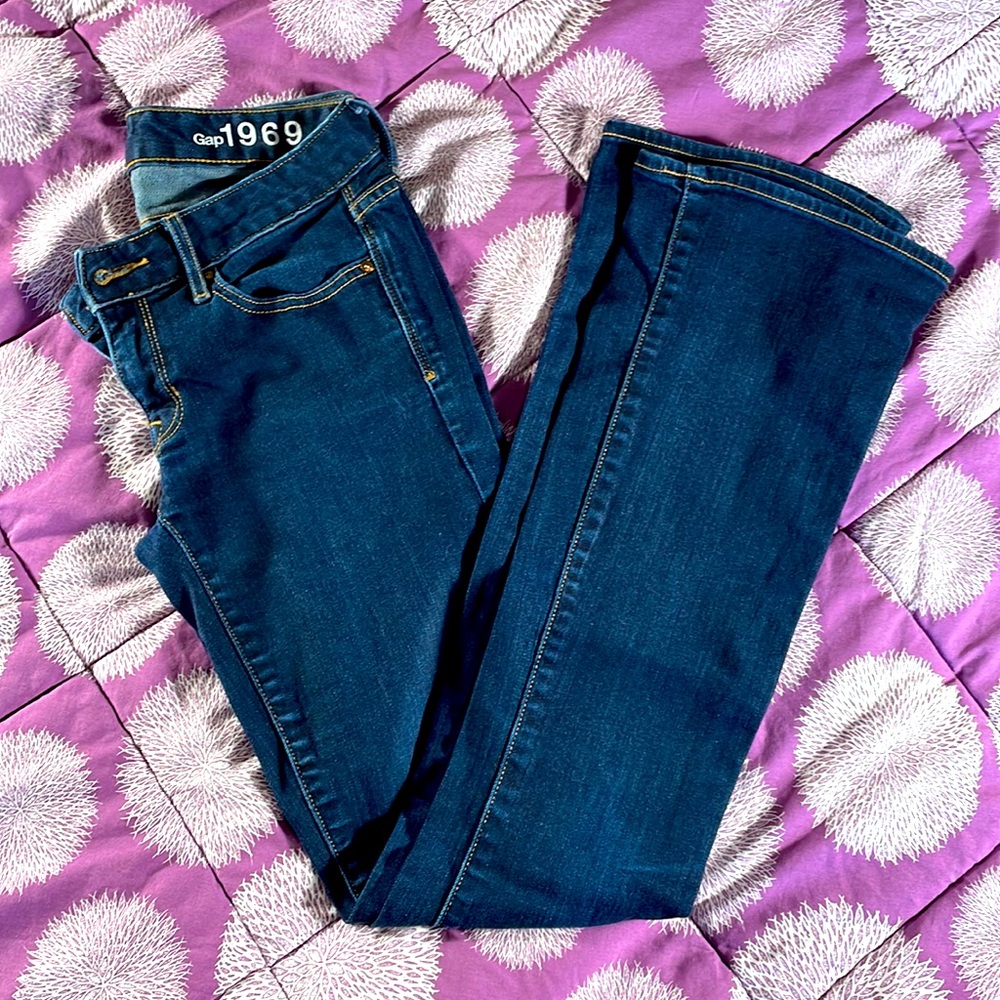 Gap 1969 curvy bootcut dark wash jeans sz 24r